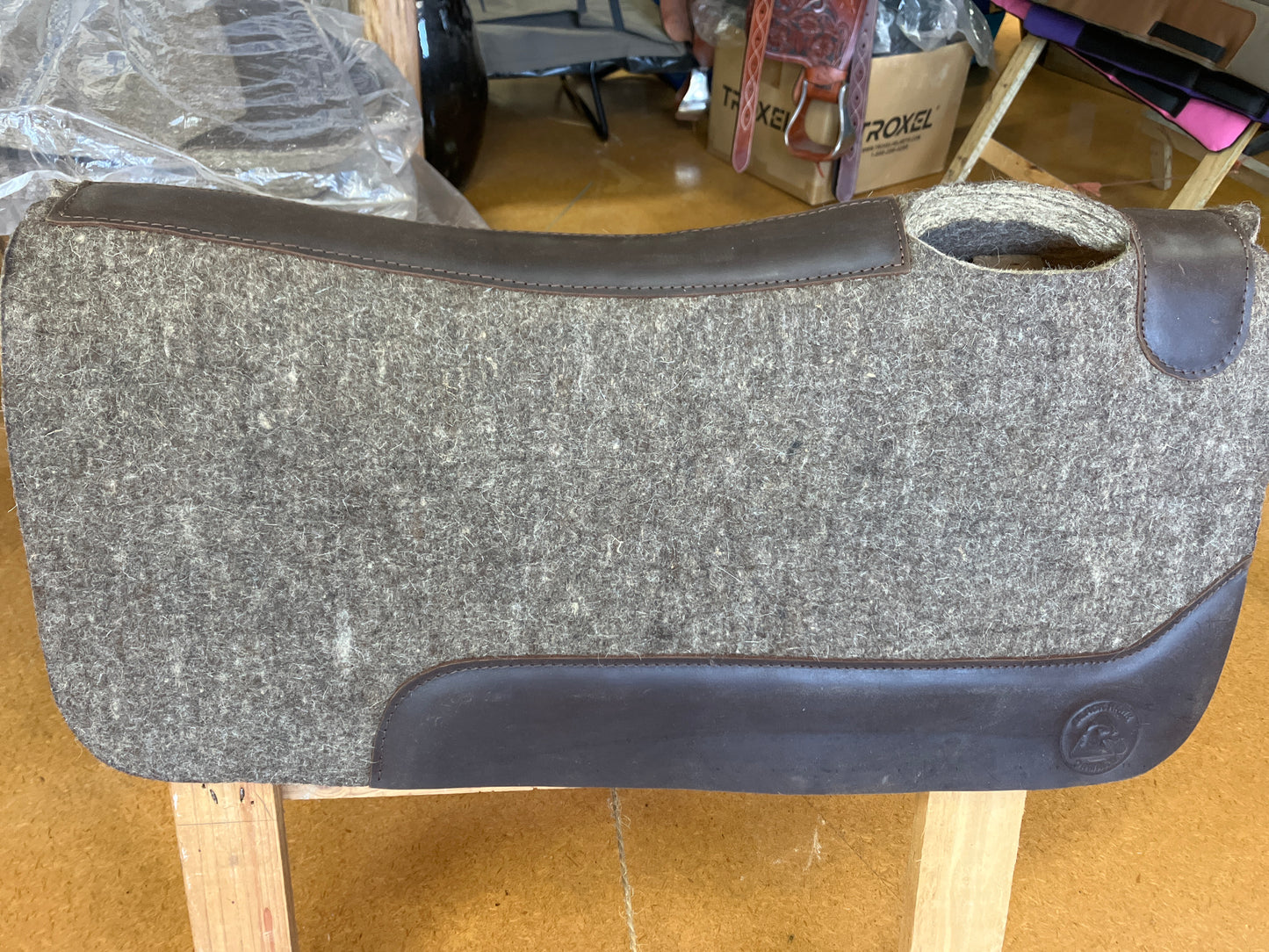 Wool saddle pad