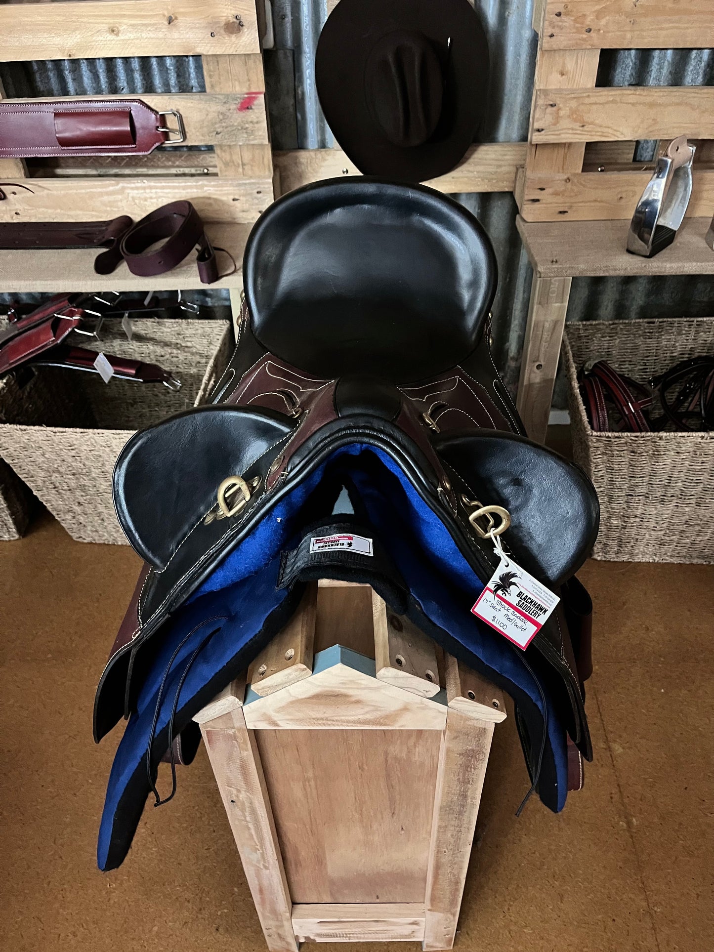 Stock Saddle -Brown