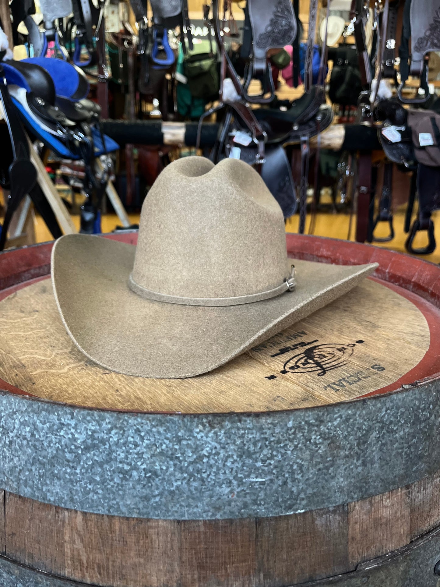 100% Wool Felt Cattleman – Tobacco