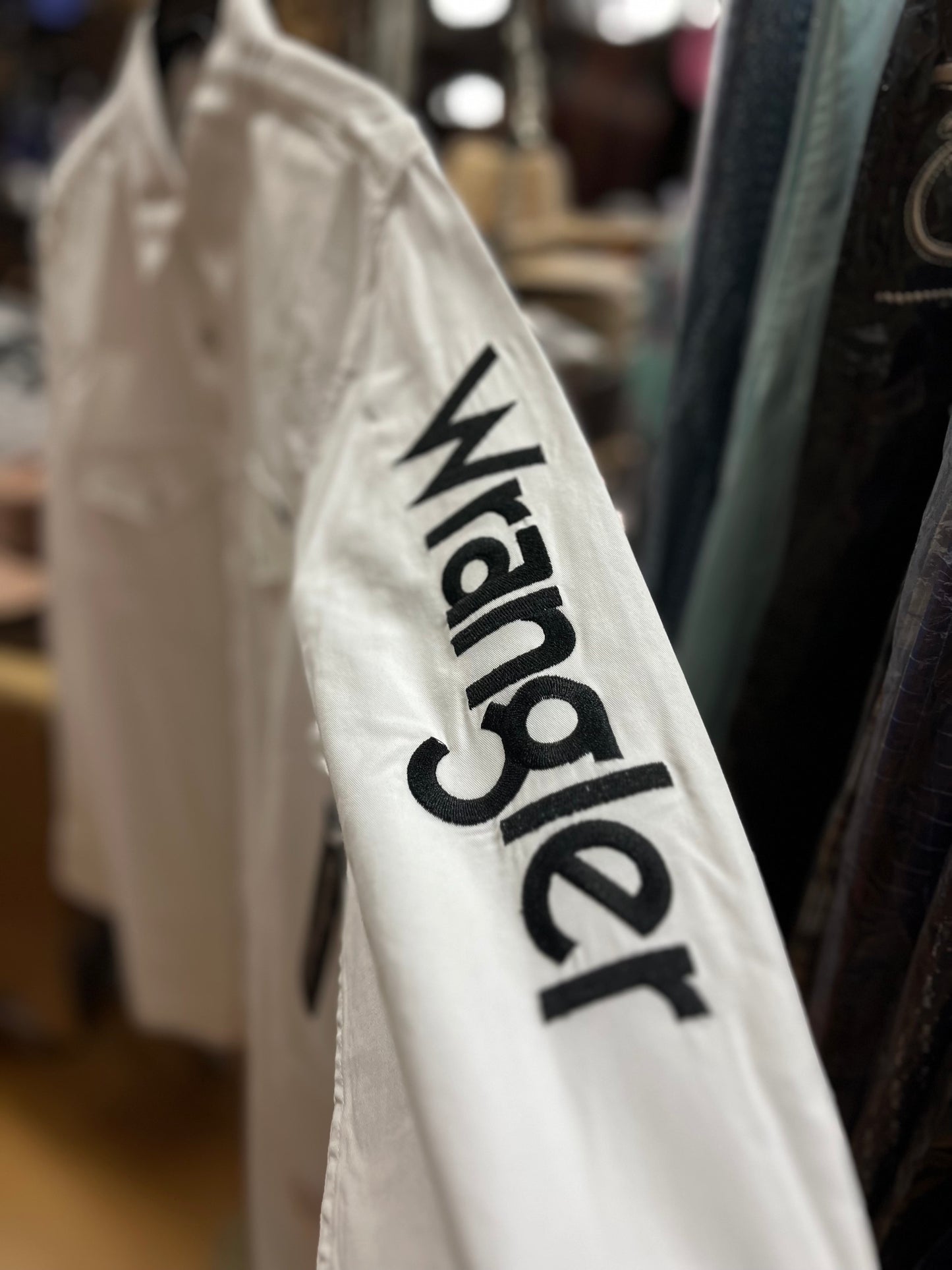WRANGLER Mens Logo Shirt WHITE