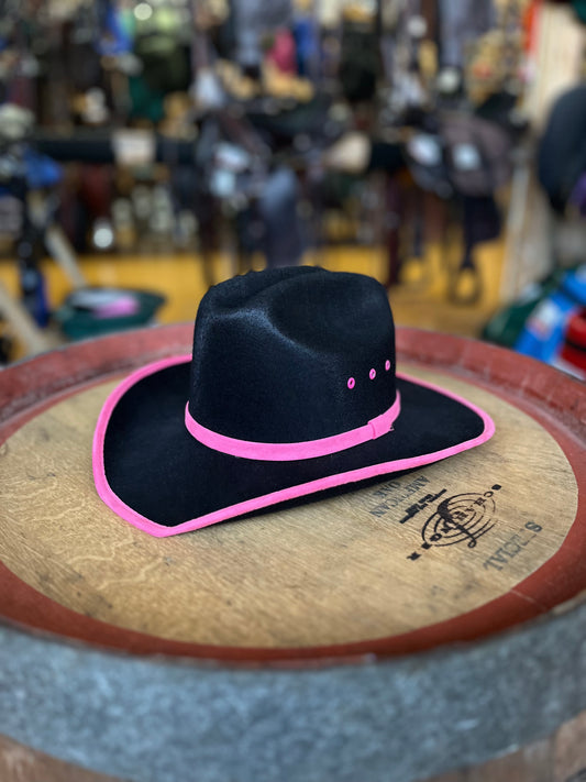 Kids’ MX Wool Cattleman w/ Pink Rim