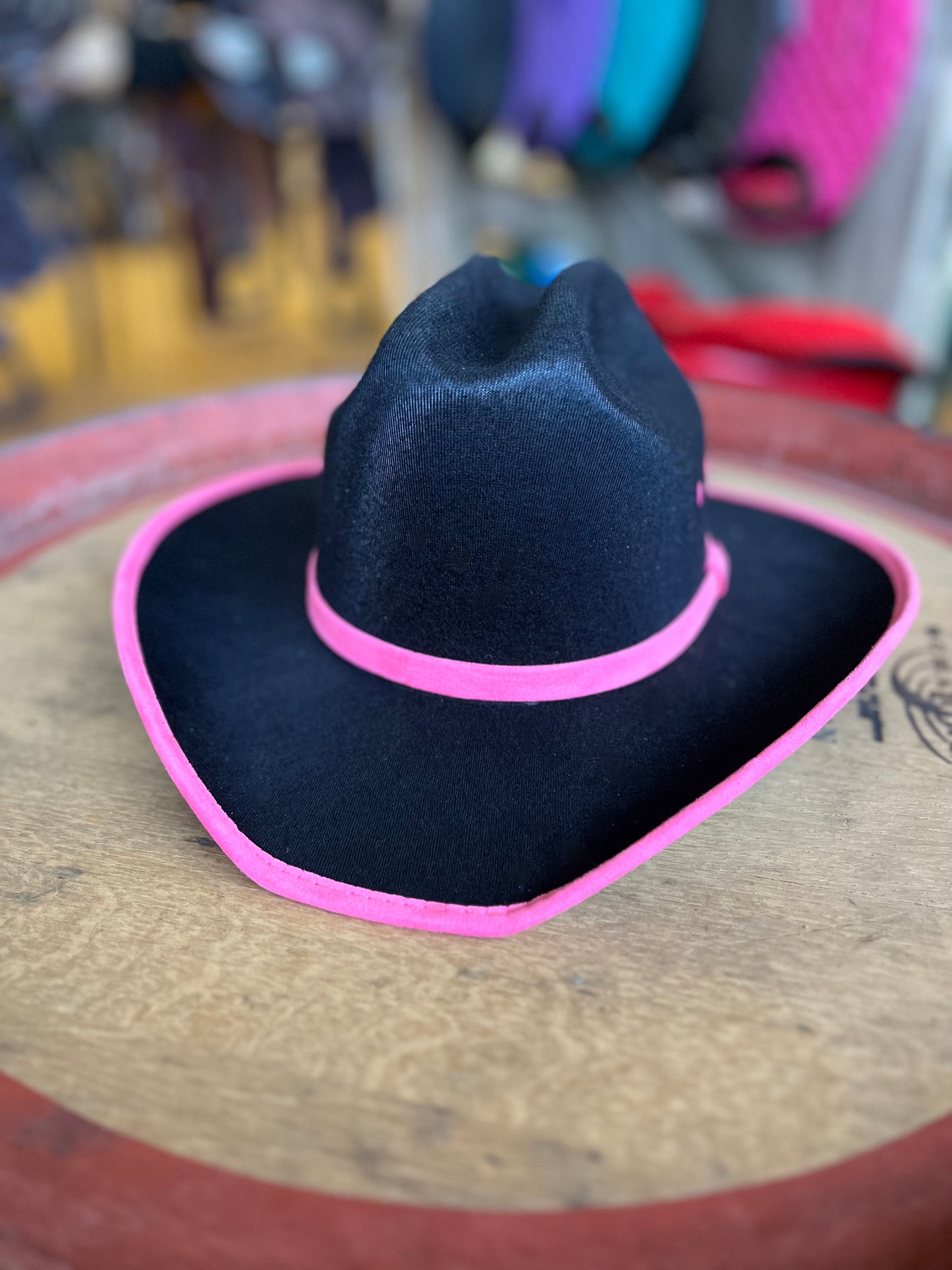 Kids’ MX Wool Cattleman w/ Pink Rim