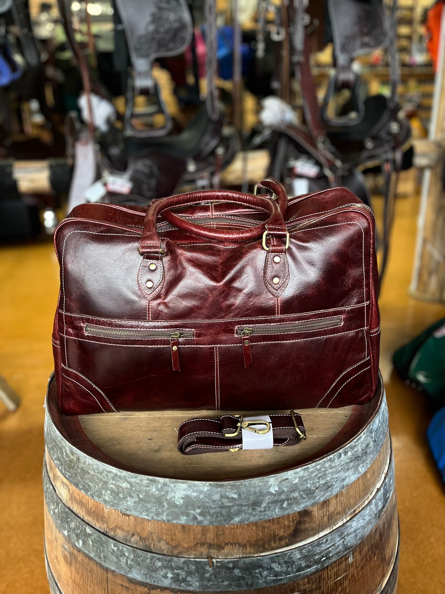 Full Grain Leather Weekend Bag