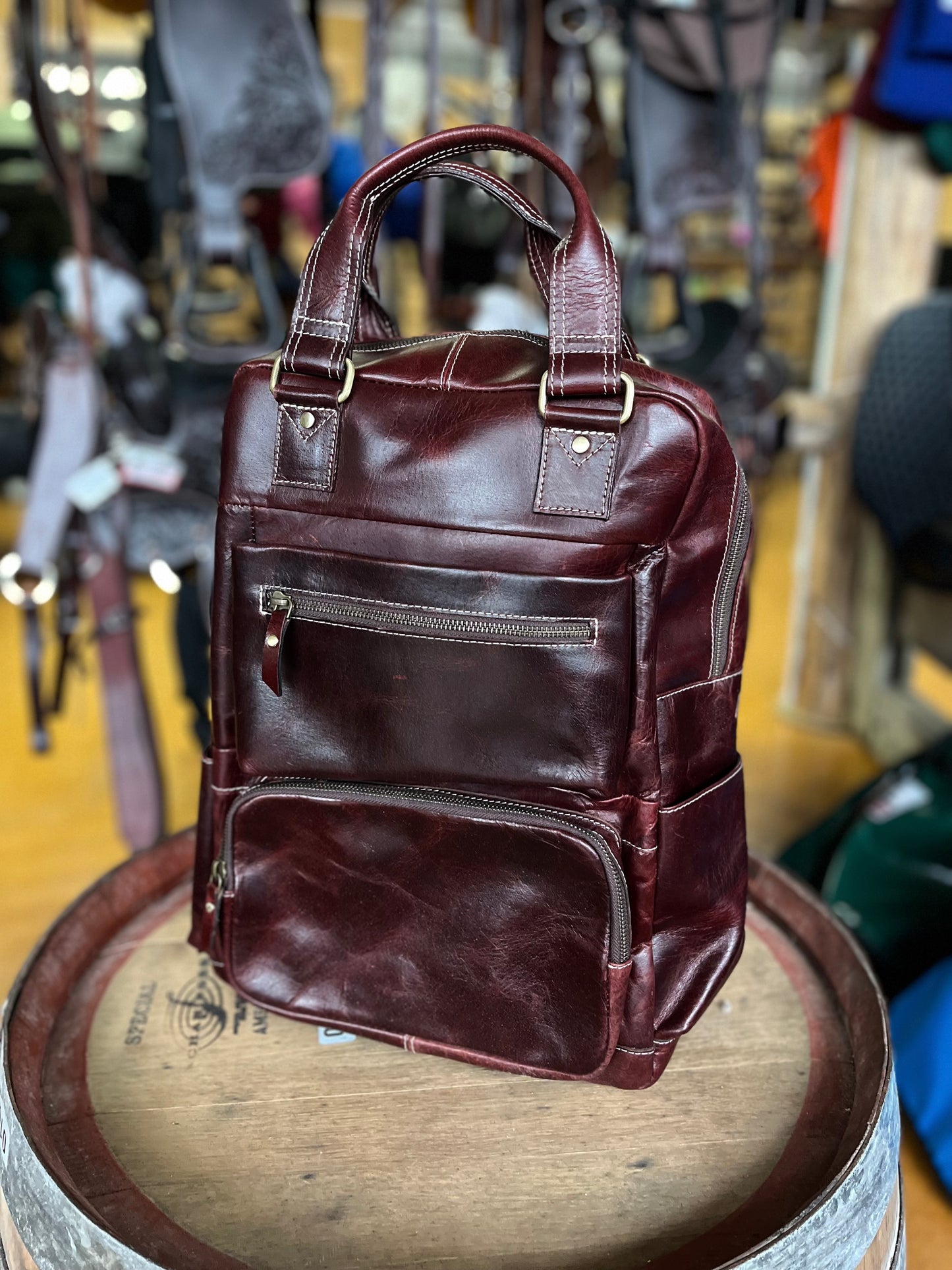 Backpack Style - Genuine Leather