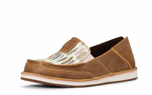 Ariat Women's Cruisers Brown Bomber/Watercolour Feather