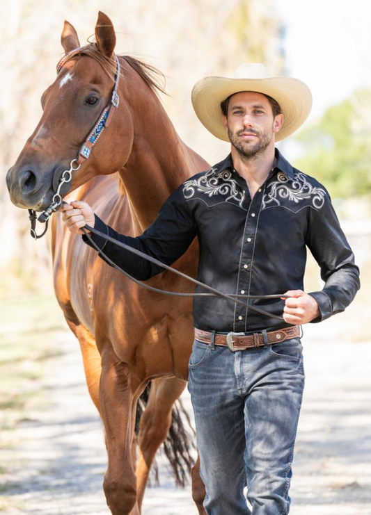 Men's Adam Embroidered Long Sleeve Shirt - Wrangler